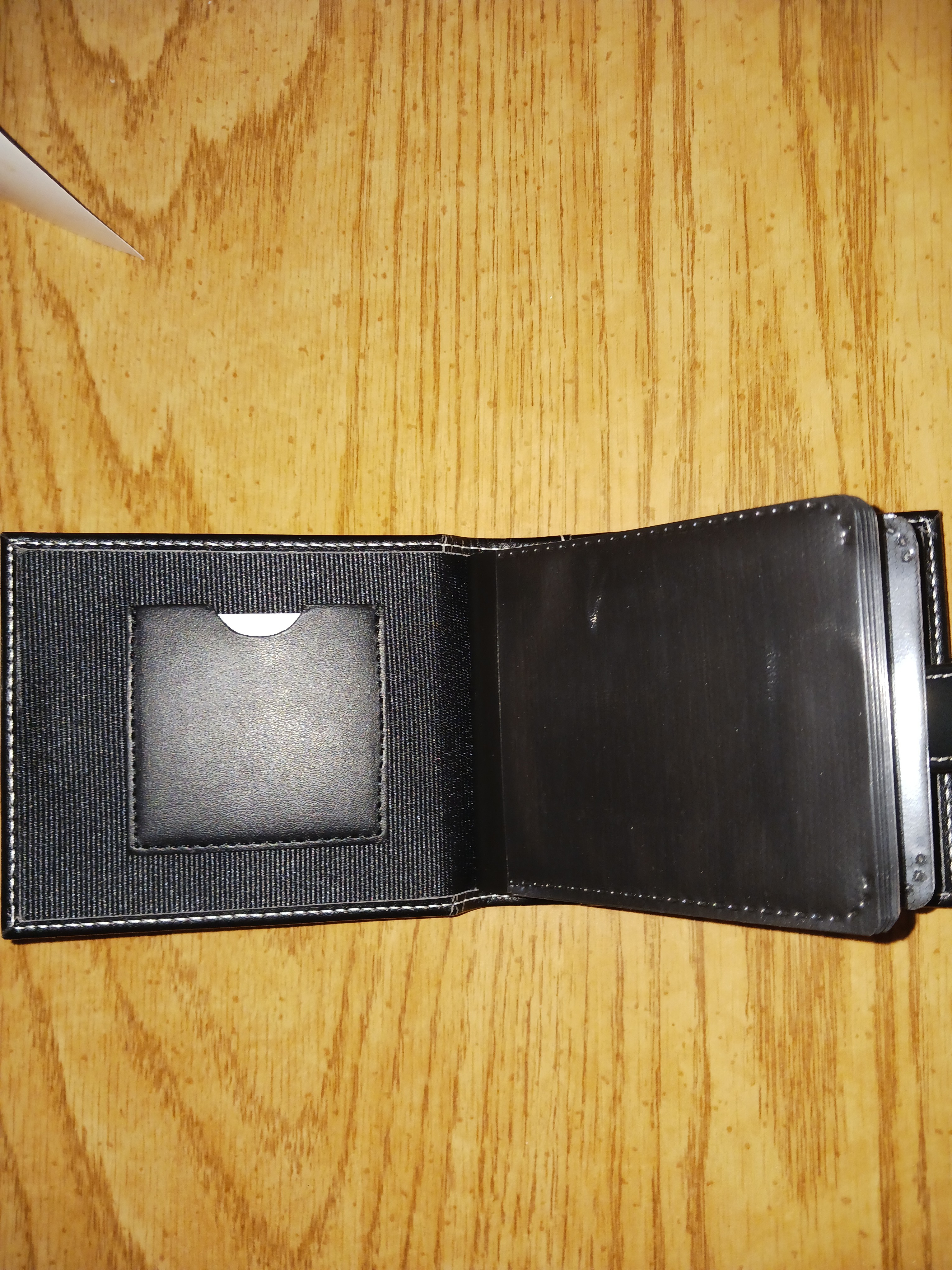 Black Leather Card Holder Wallet